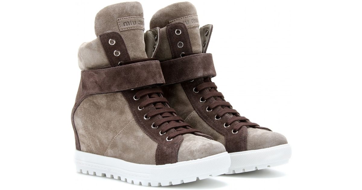 miu miu wedge sneaker