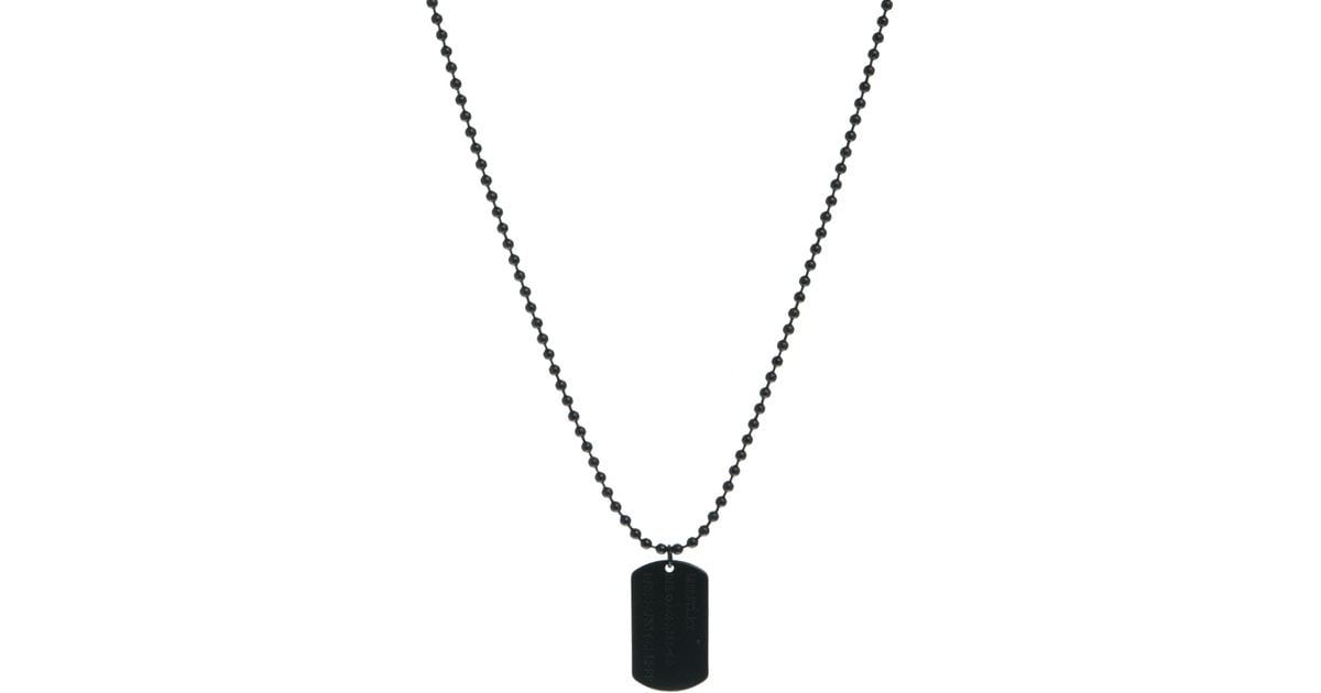 ASOS Dog Tag in Black for Men Lyst