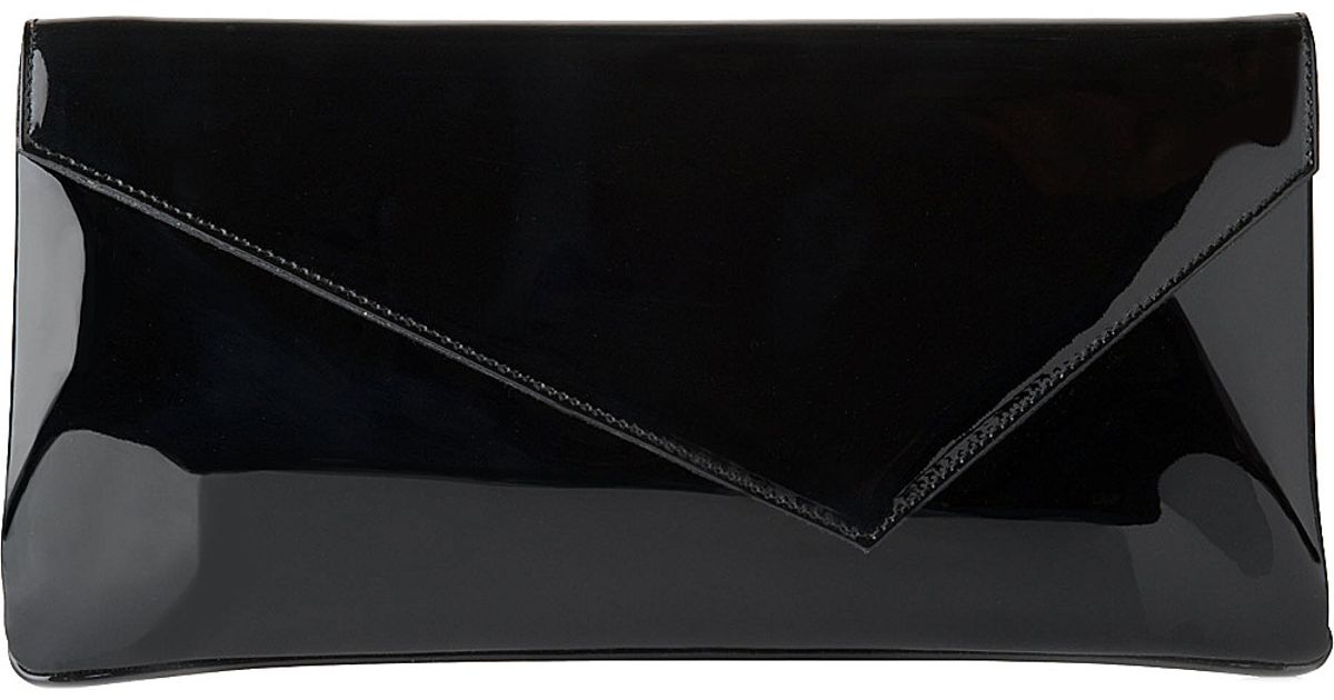 patent leather clutch