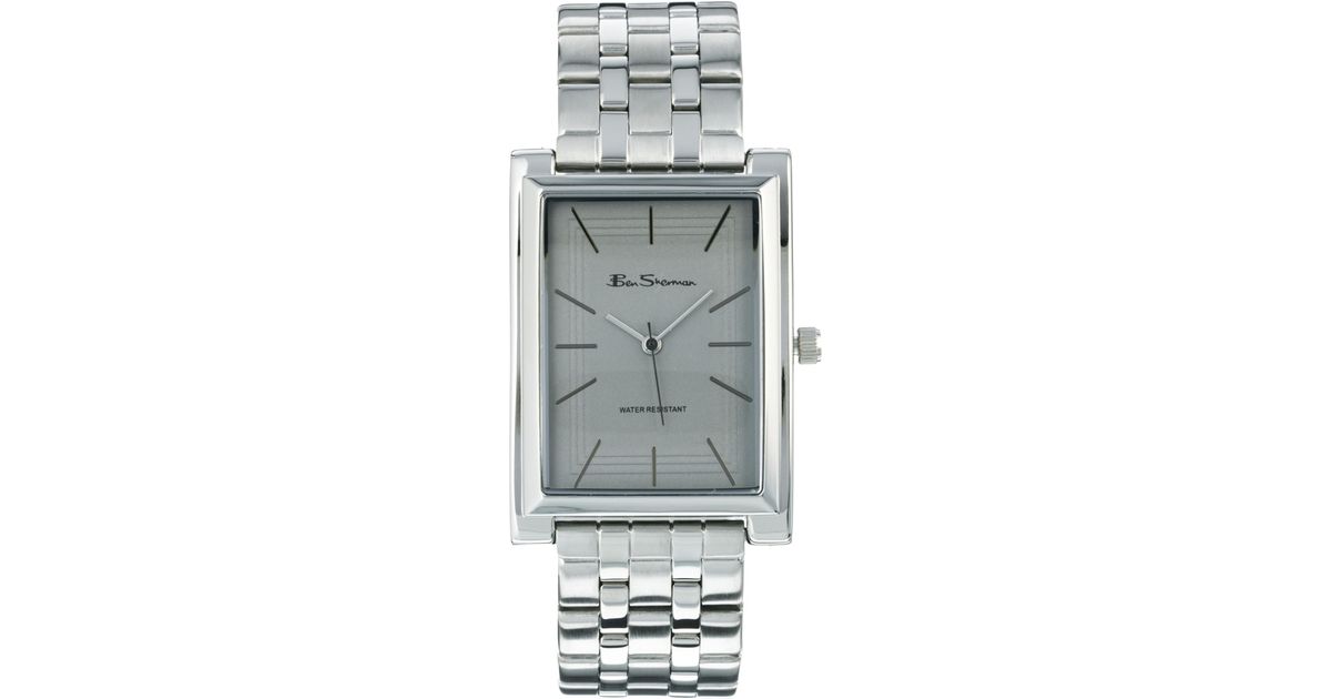 Ben Sherman Bracelet Watch Bs003 Square Face in Silver (Metallic) for Men -  Lyst