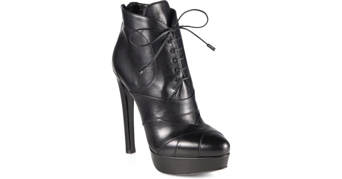 prada lace up ankle boots