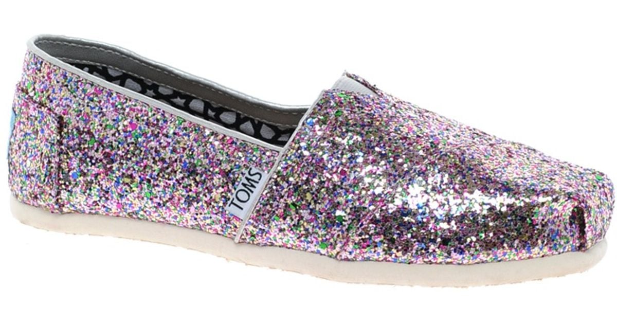 toms glitter flats