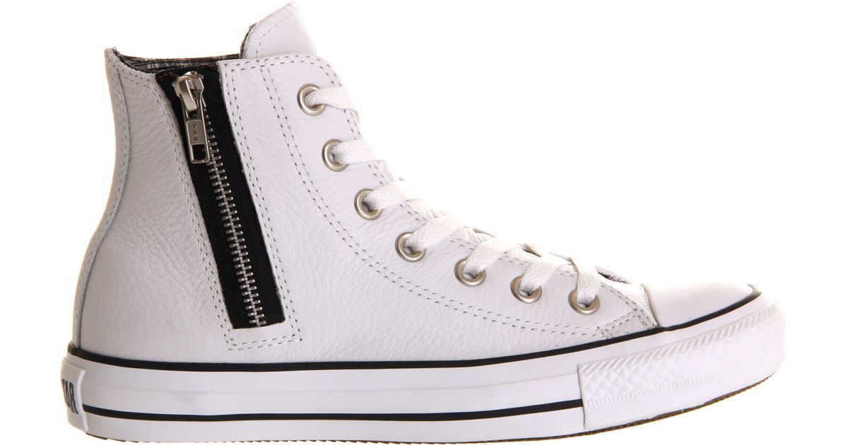 Converse Ctas Side Zip in White Lyst
