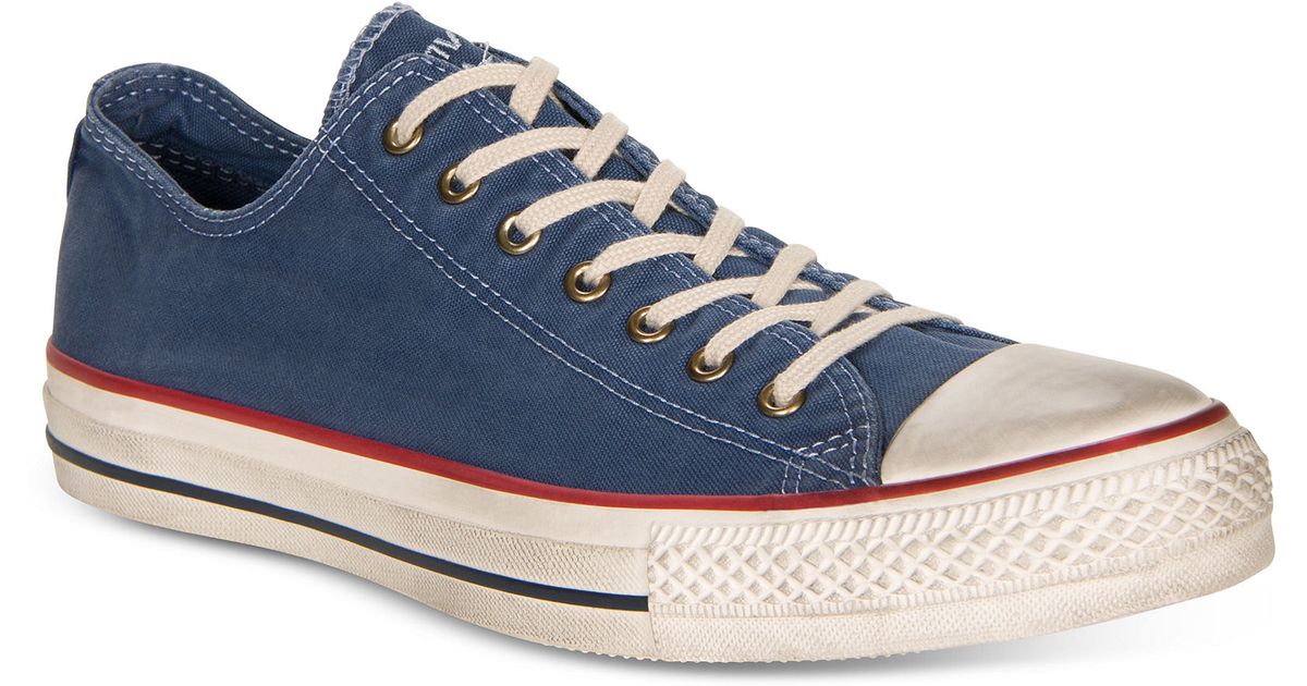 converse washed blue