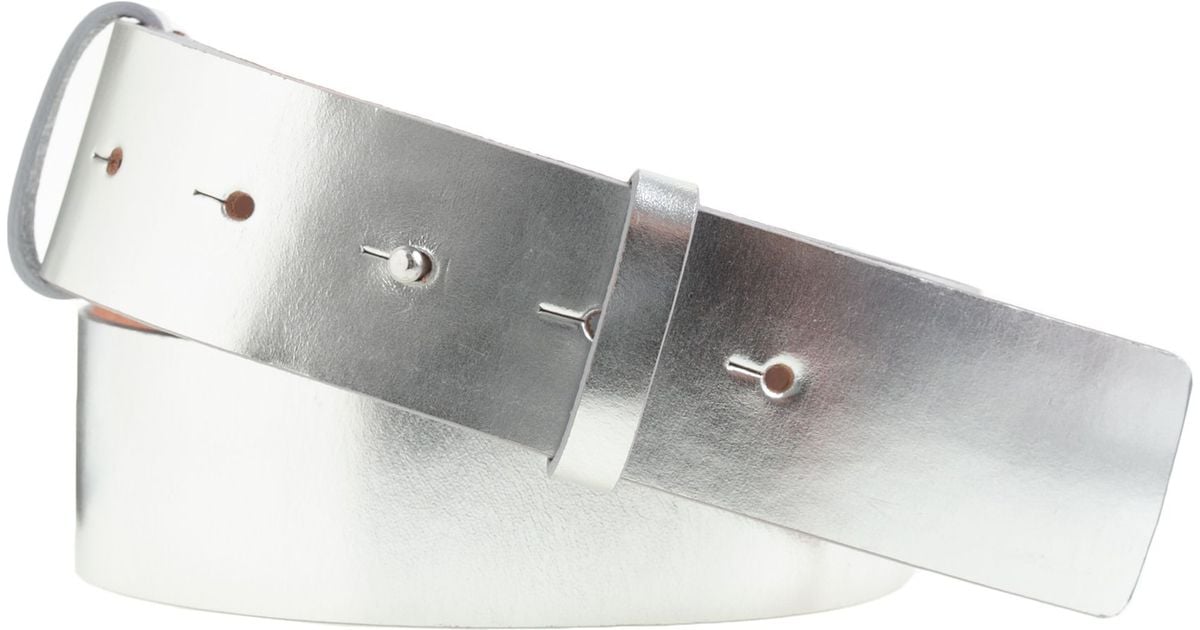 J.Crew Mirror Metallic Leather Belt Lyst
