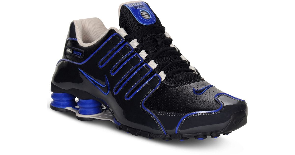 Nike Shox Nz Sneakers in Black/Anthracite/Blue (Black) for Men | Lyst