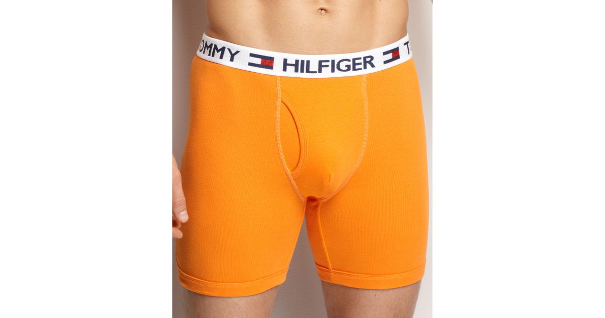 orange tommy hilfiger boxers