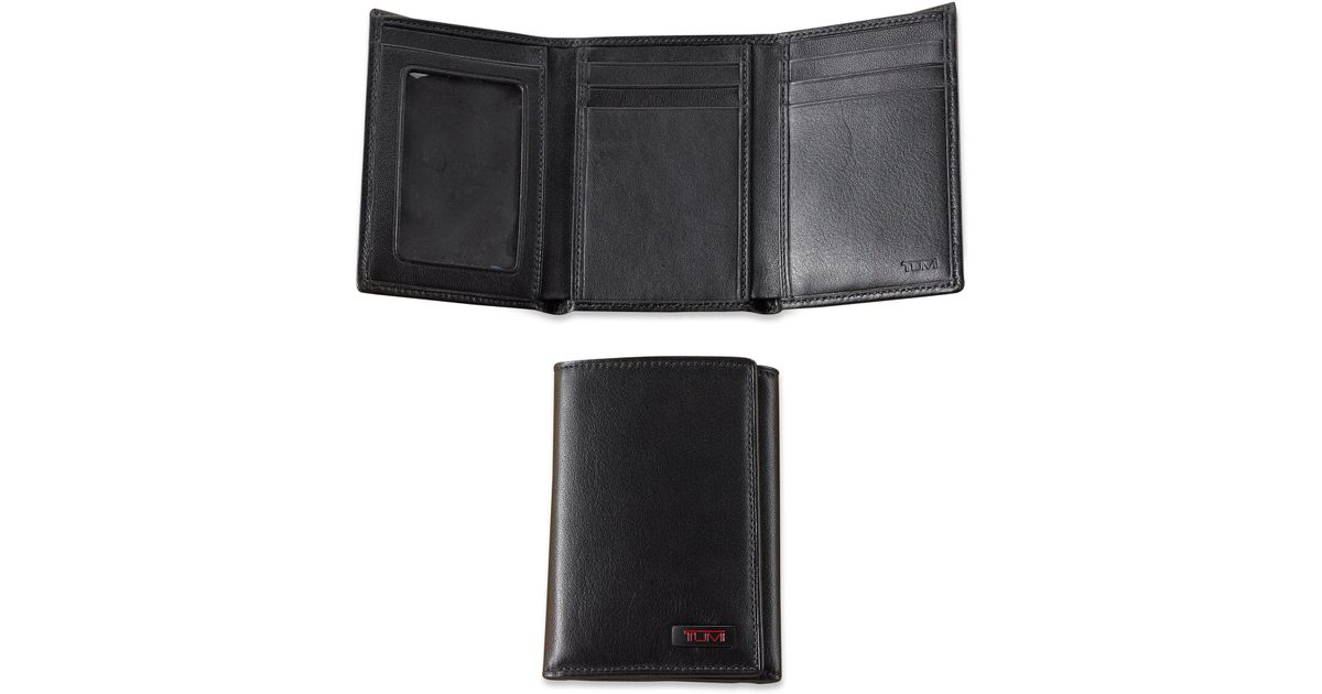 Tumi Leather Trifold in Black for Men - Lyst