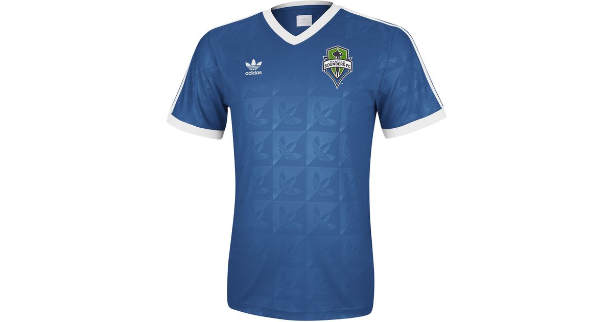 adidas Seattle Sounders Originals Vneck Soccer Jersey Tshirt in Blue for  Men | Lyst