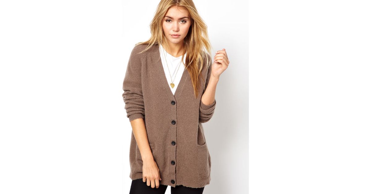 chunky button down cardigan