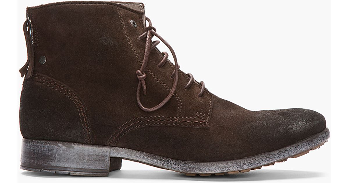 diesel boots brown