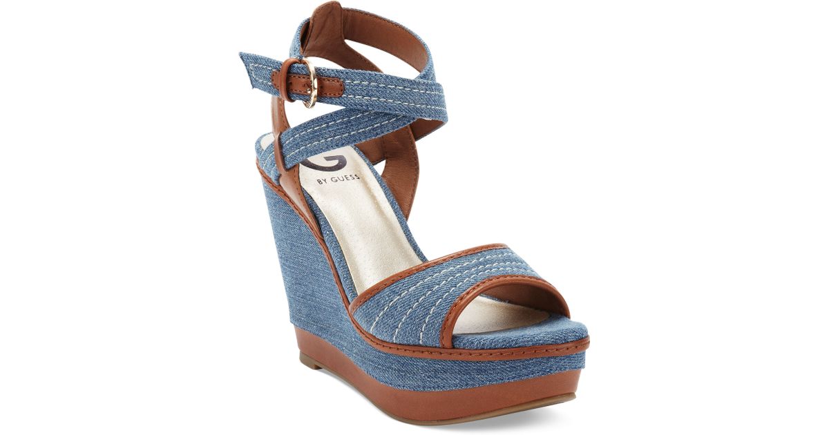 guess daystar wedge sandal