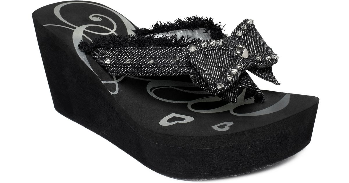 guess shoes sabaki platform wedge thong sandals guess shoes sabaki platform wedge thong sandals