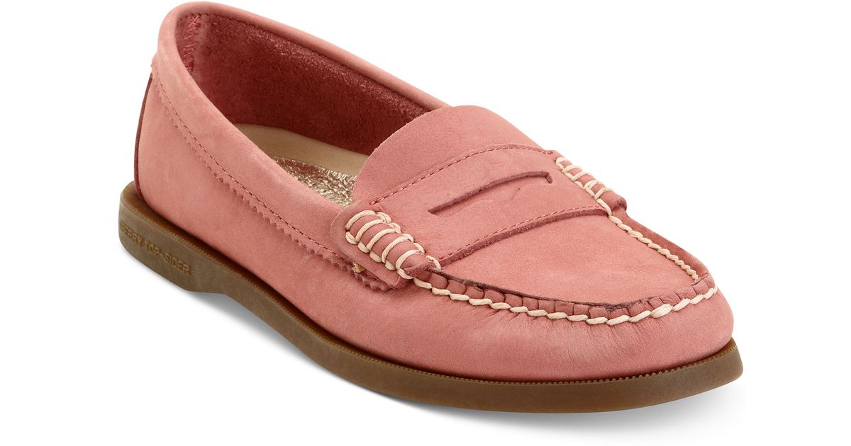 sperry leather flats