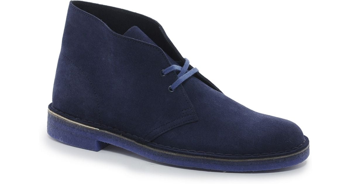 Love Clarks Originals Suede Desert Boots in Blue for Men - Lyst