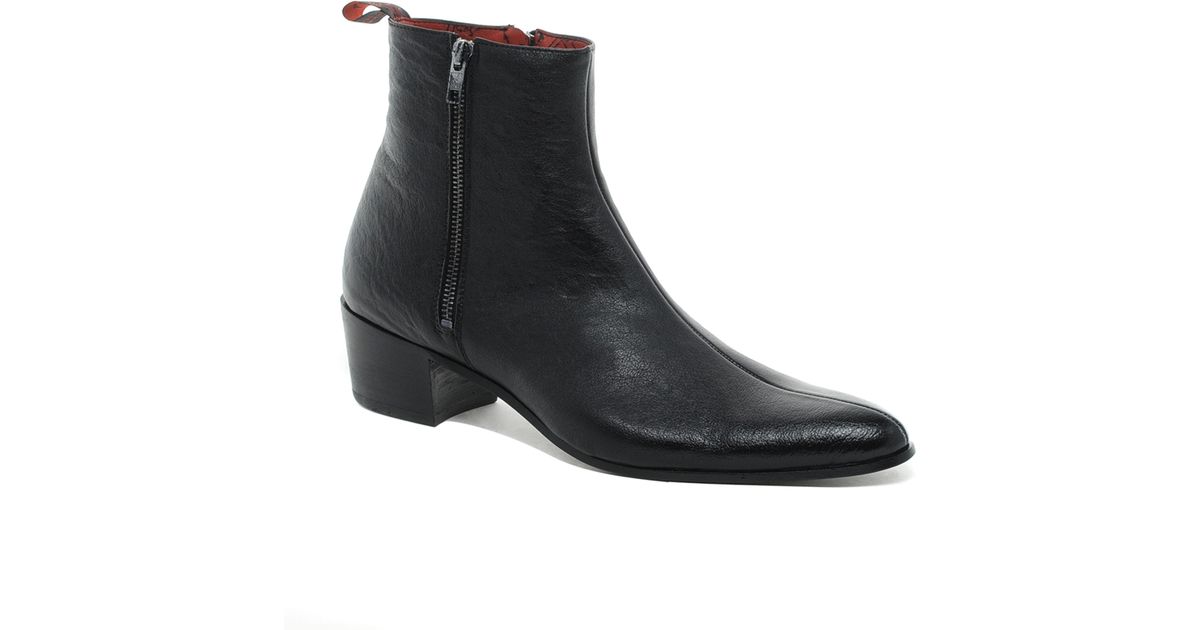New Men's Maximus #6456 cuban heel boots with inside zipper