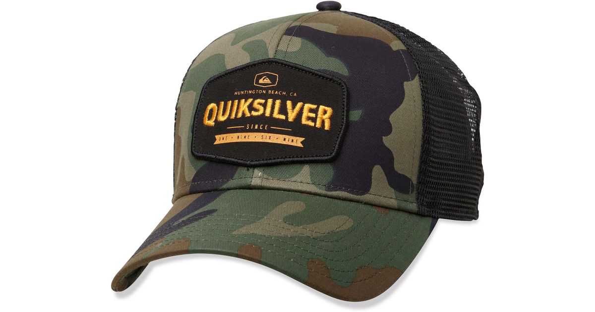 quiksilver camo hat