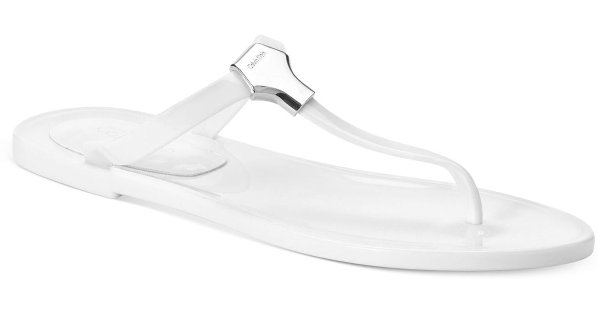 calvin klein jelly sandals