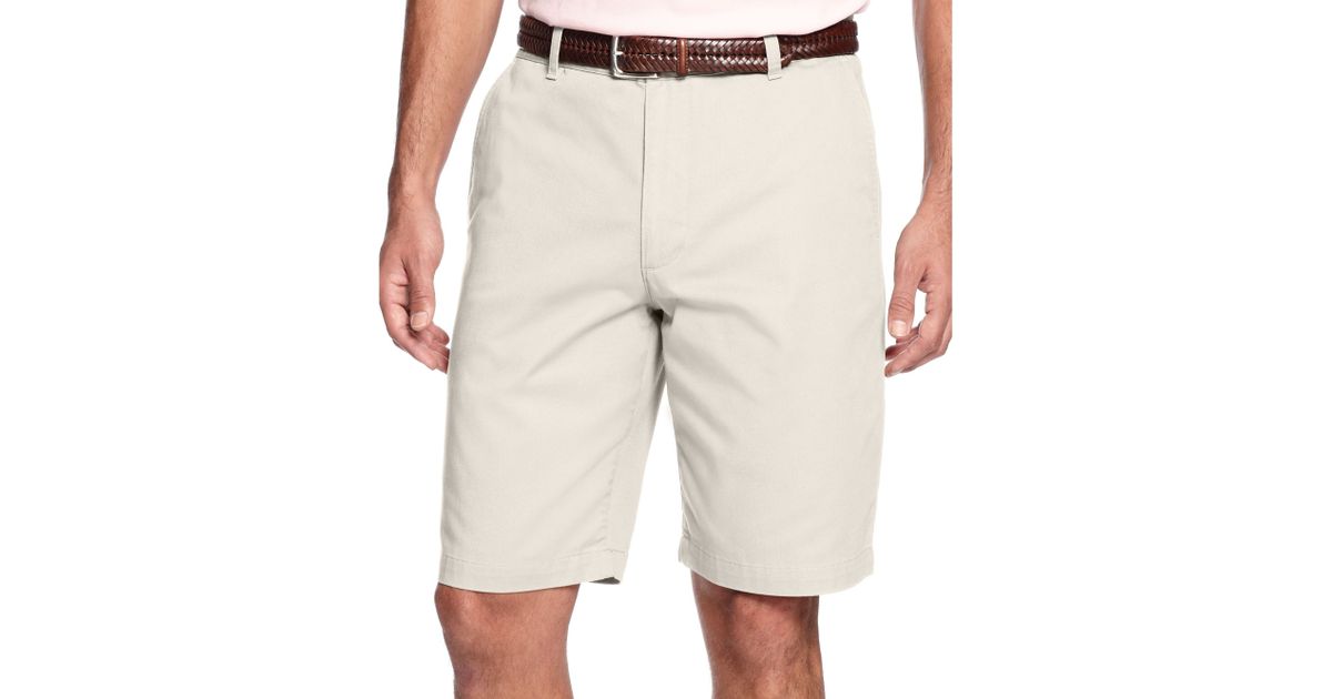 Dockers Cotton Big And Tall Flat Front Shorts in White for Men - Lyst