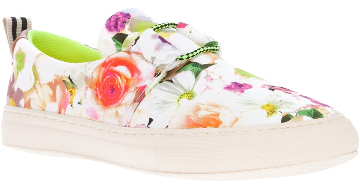 floral print trainers