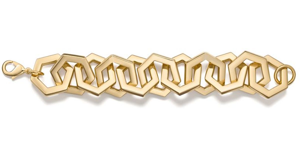 Tory burch hexagon bracelet deals