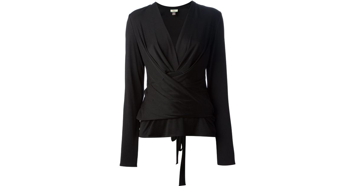 black wrap around cardigan