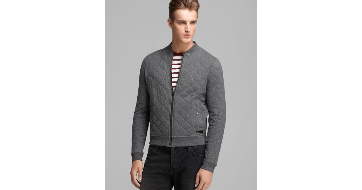 cotton quilted bomber jacket