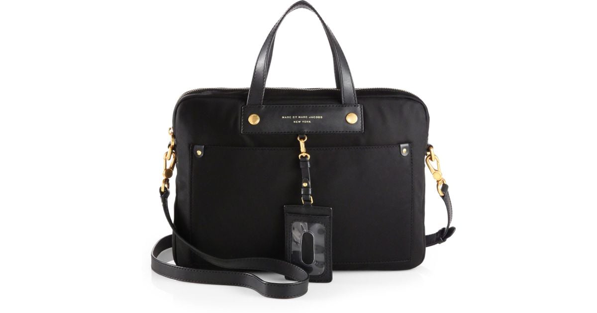 Lyst Marc By Jacobs Nylon Commuter Bag In Black