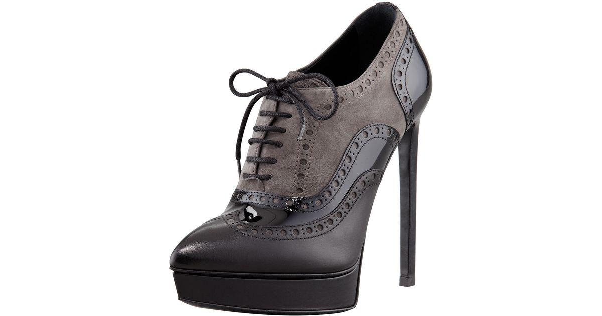 ysl platform booties