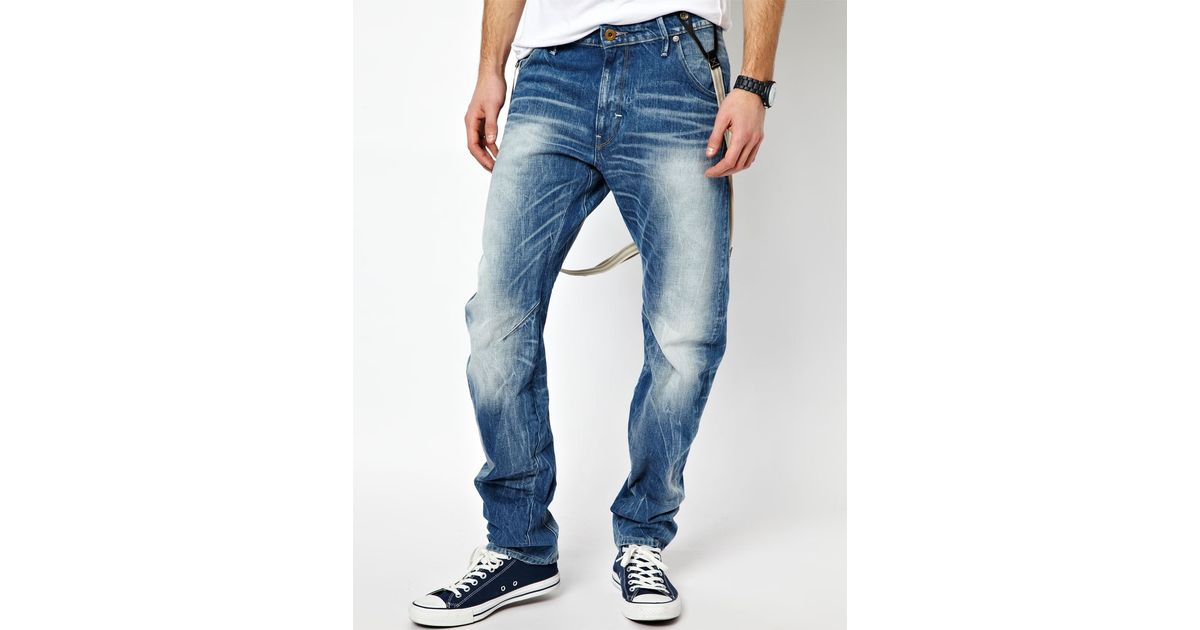 G-Star RAW G Star Jeans Arc 3d Loose Tapered with Braces Medium Aged in  Blue for Men - Lyst