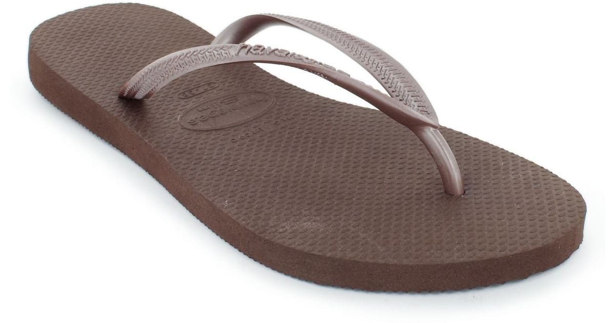 brown havaianas flip flops