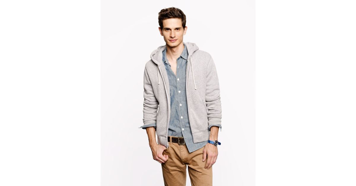 j crew fleece hoodie