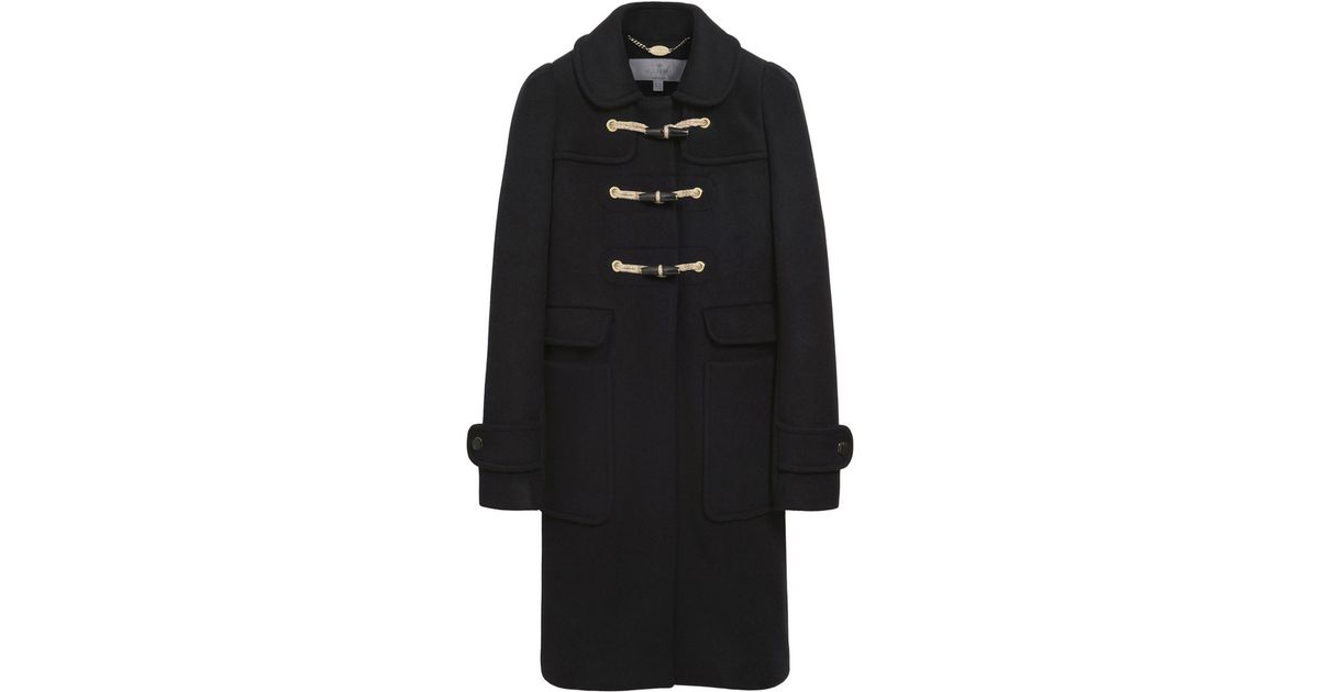 long black duffle coat