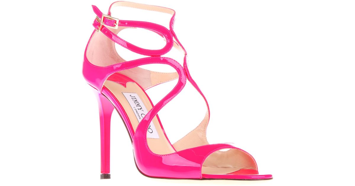 Jimmy Choo Lang Sandal in Pink & Purple (Pink) | Lyst