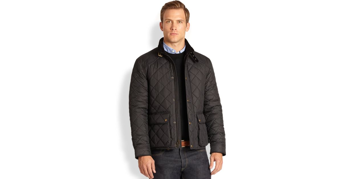 Polo Ralph Lauren Cadwell Quilted Bomber Jacket in Black for Men | Lyst