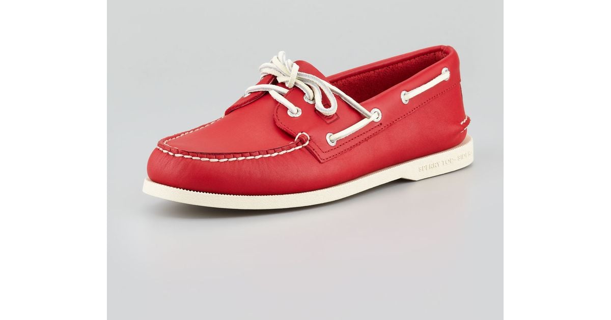 sperry shoes red