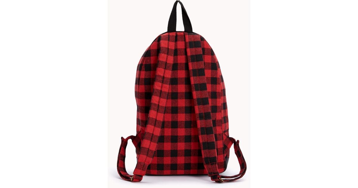 plaid bookbag