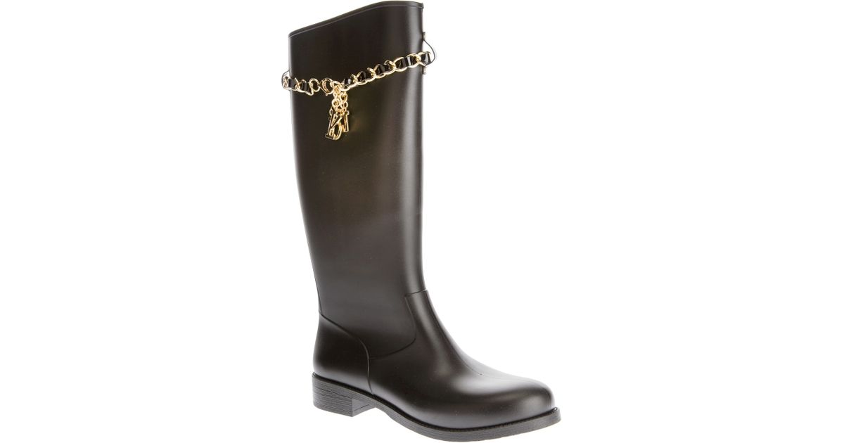 moschino rain boots