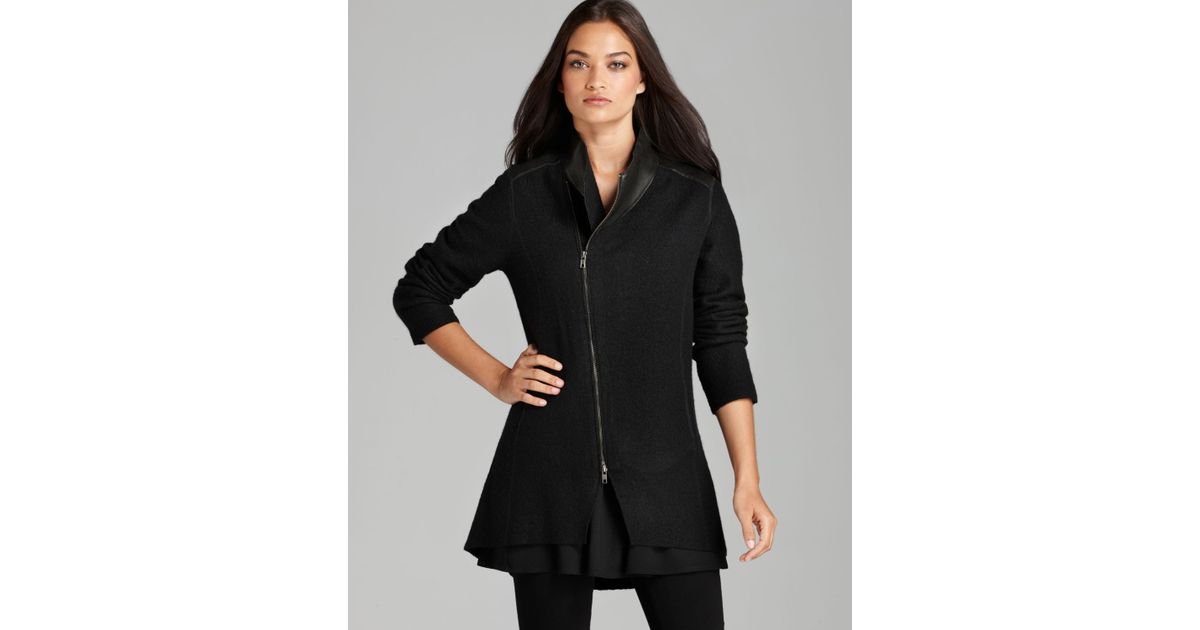 eileen fisher zip front jacket