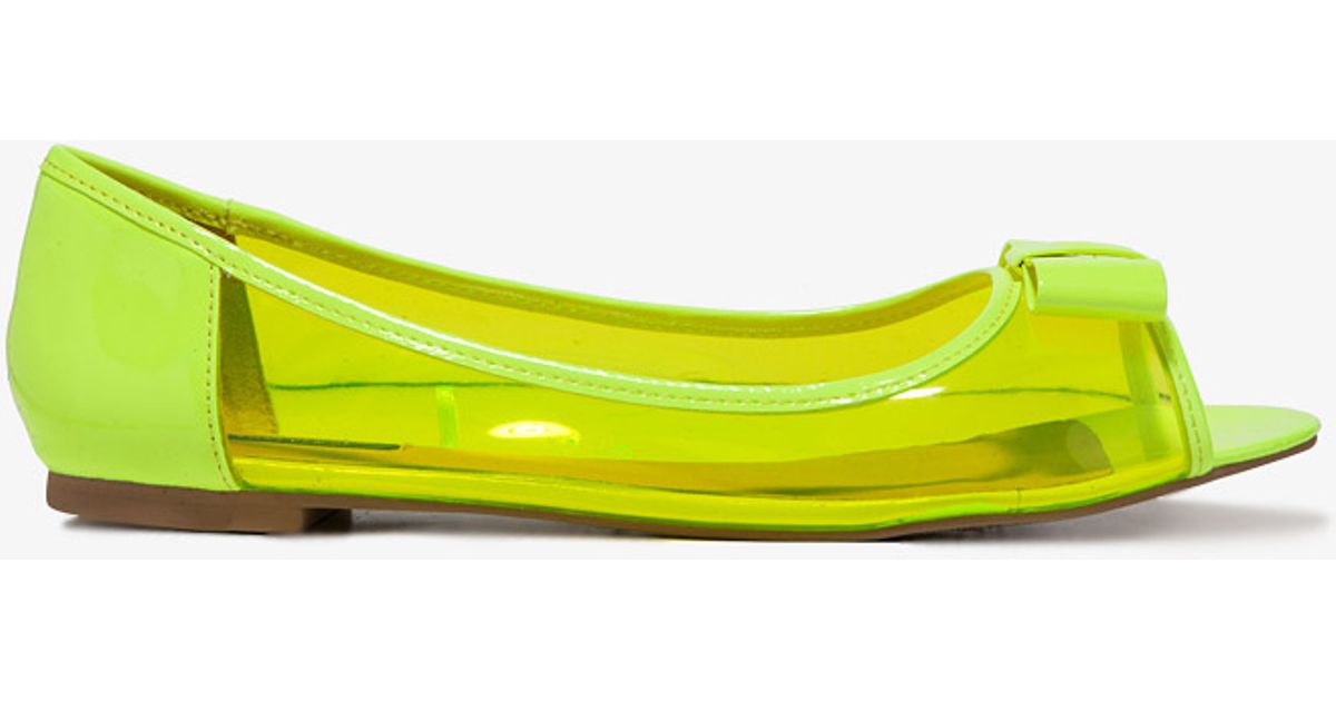 neon yellow flats