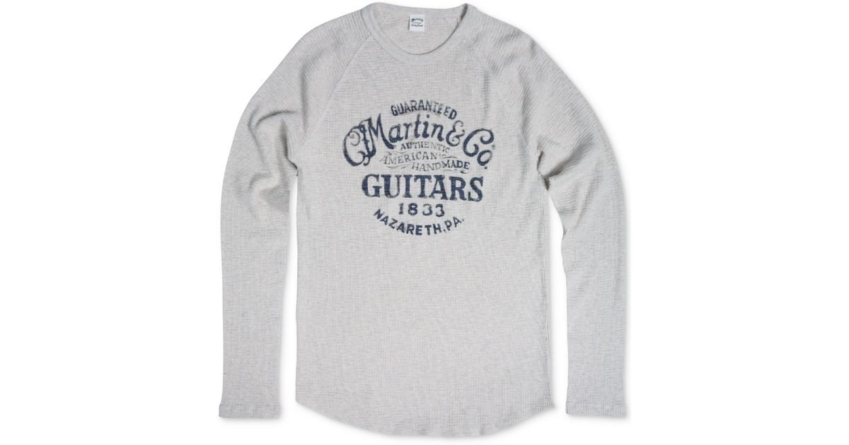 Lucky Brand Martin Guitars Graphic Long Sleeve Thermal Shirt in