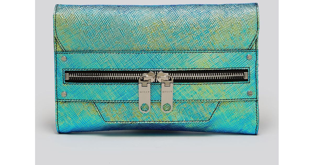 iridescent clutch