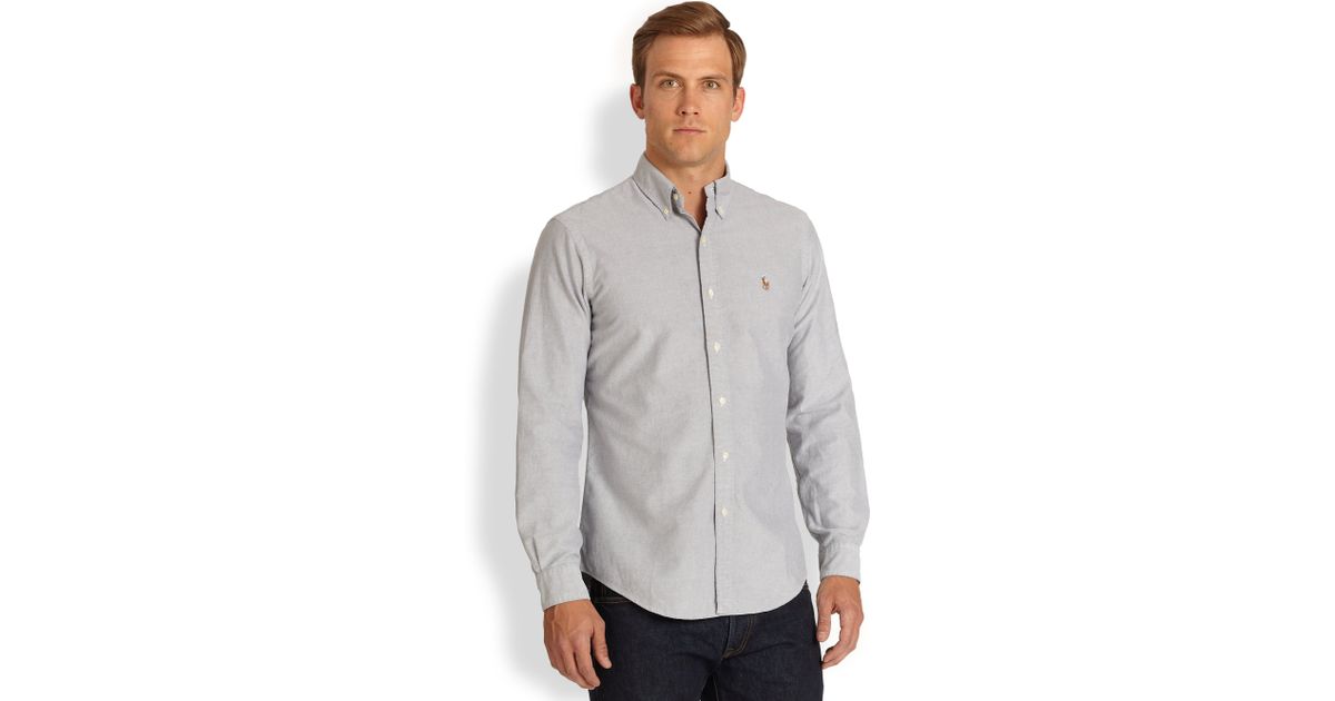 polo ralph lauren cotton oxford sport shirt