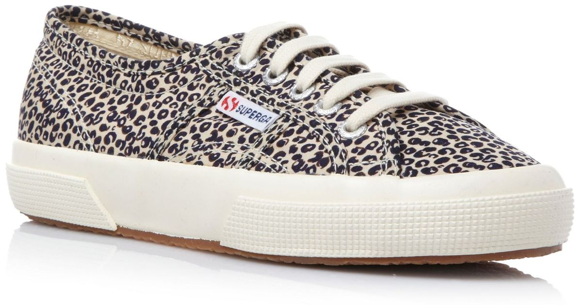 superga leopard print trainers