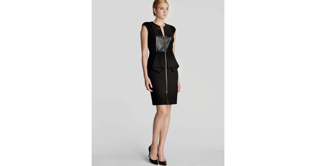ted baker leather dress