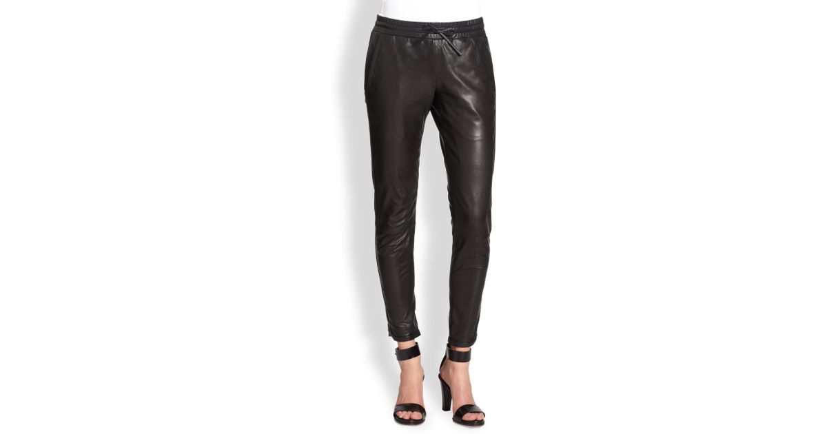 bec and bridge leather pants