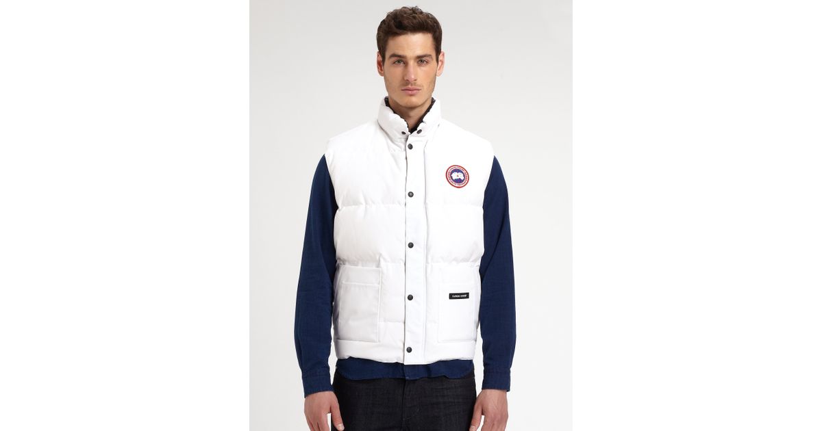 Canada Goose Freestyle Vest in White for Men - Lyst