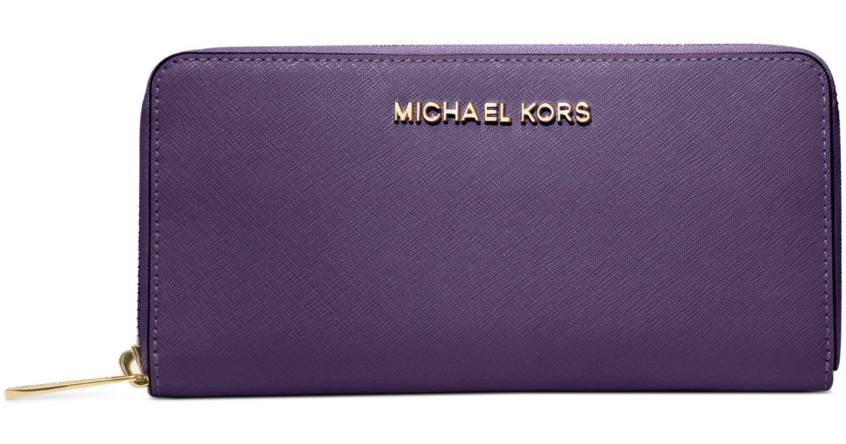 MK purple wallet