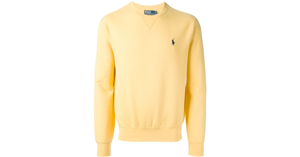 yellow ralph lauren crew neck