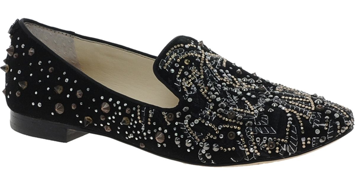Sam Edelman Avalon Studded Slipper Shoes in Black - Lyst
